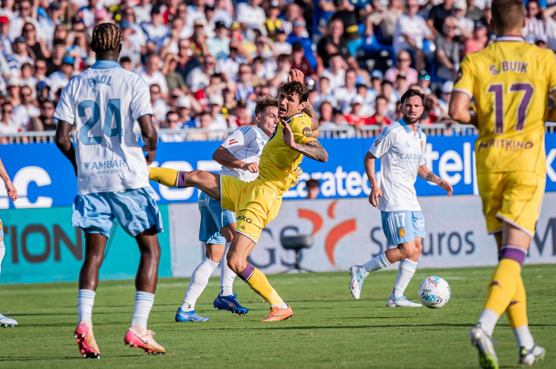 Las imágenes del partido del Real Valladolid en Zaragoza