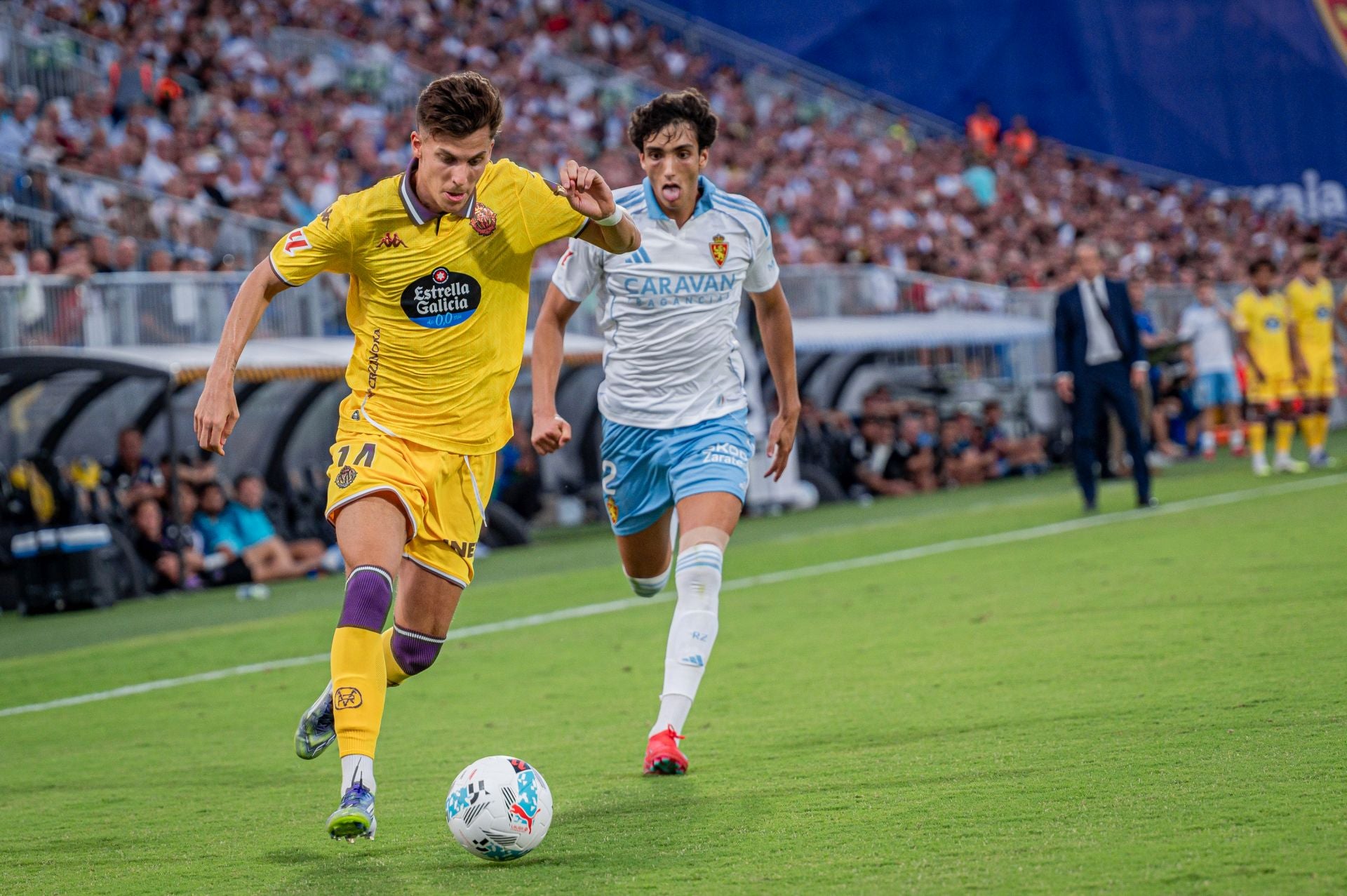 Las imágenes del partido del Real Valladolid en Zaragoza