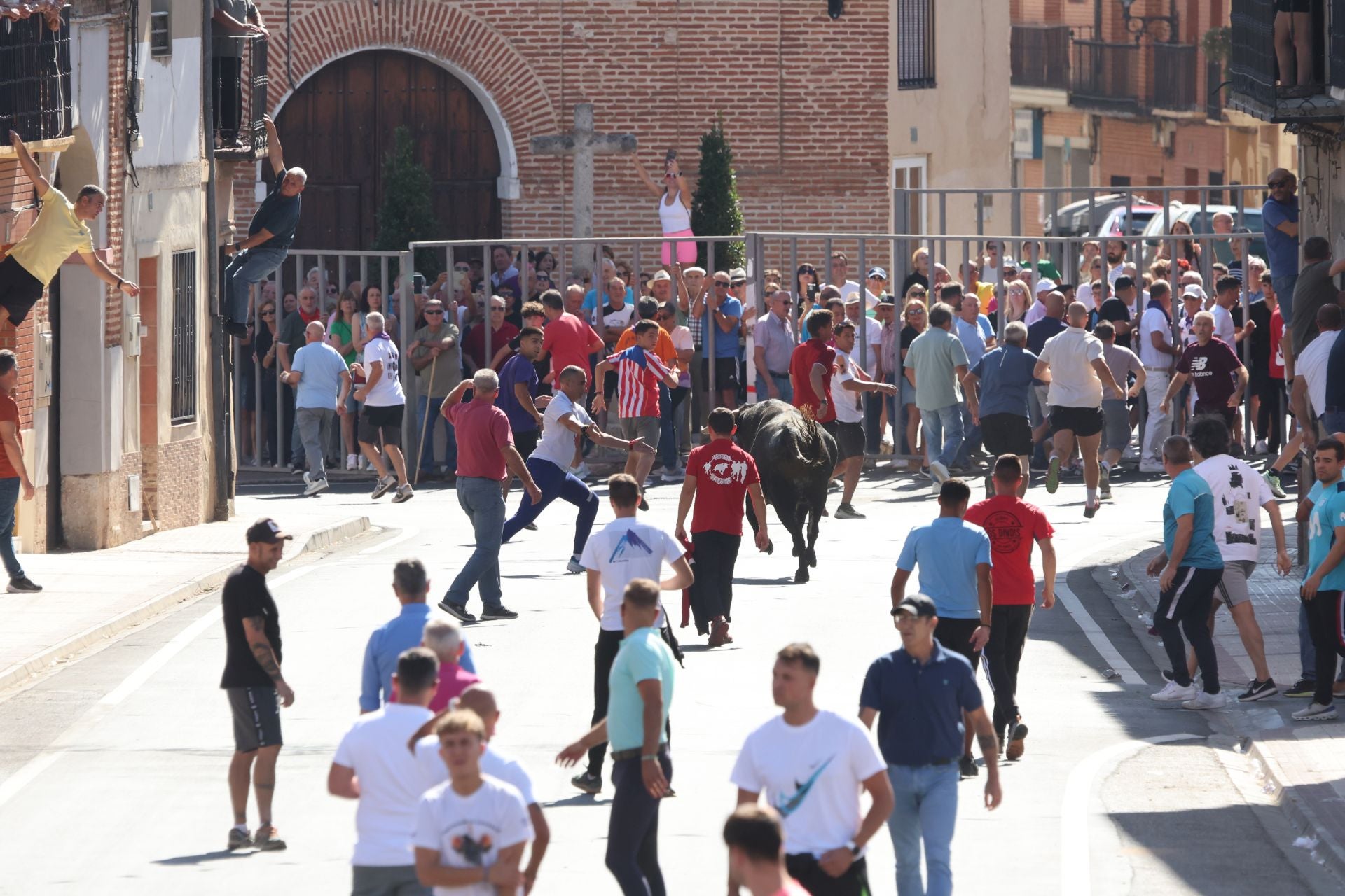 La fotos del encierro urbano en las fiestas de Nava del Rey 2025