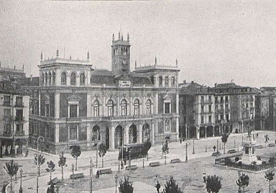 La Plaza de la Constitución, como se llamaba la actual Plaza Mayor en 1920.