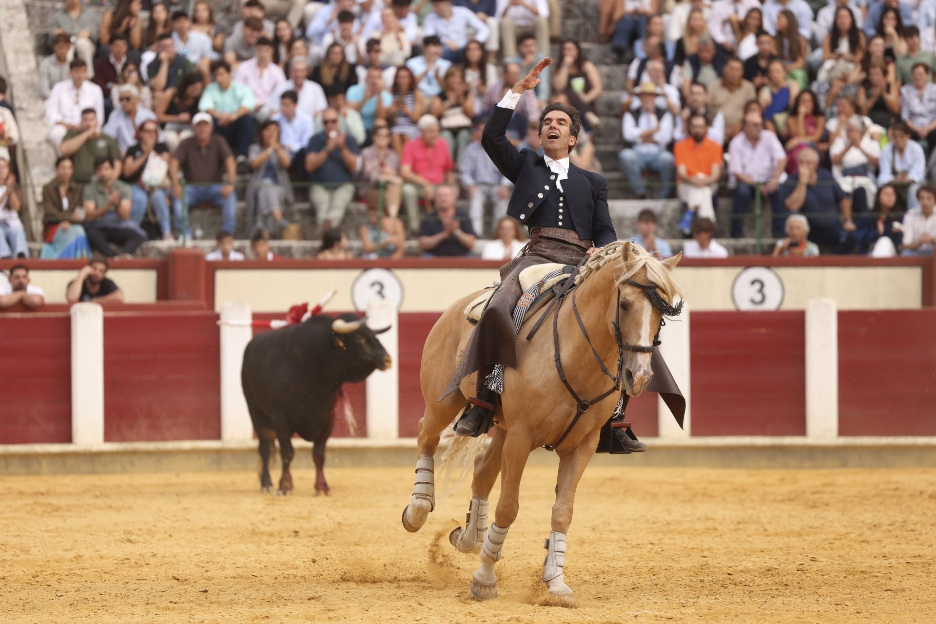 Segio Galán en la corrida de rejones de Valladolid