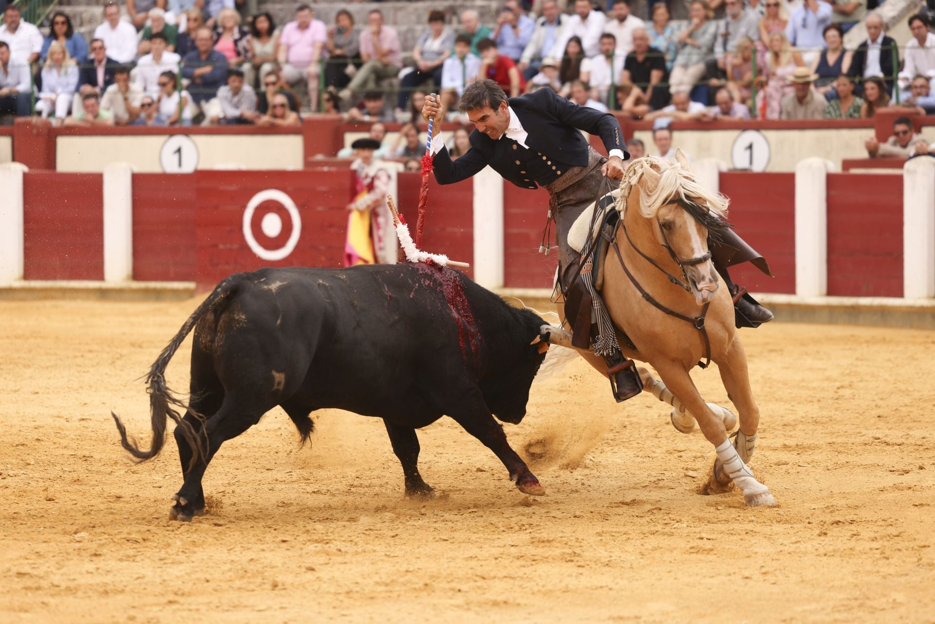Segio Galán en la corrida de rejones de Valladolid