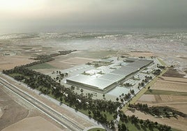 Infografía posible de las instalaciones futuras de Inobat presentada en su día por el Ayuntamiento.