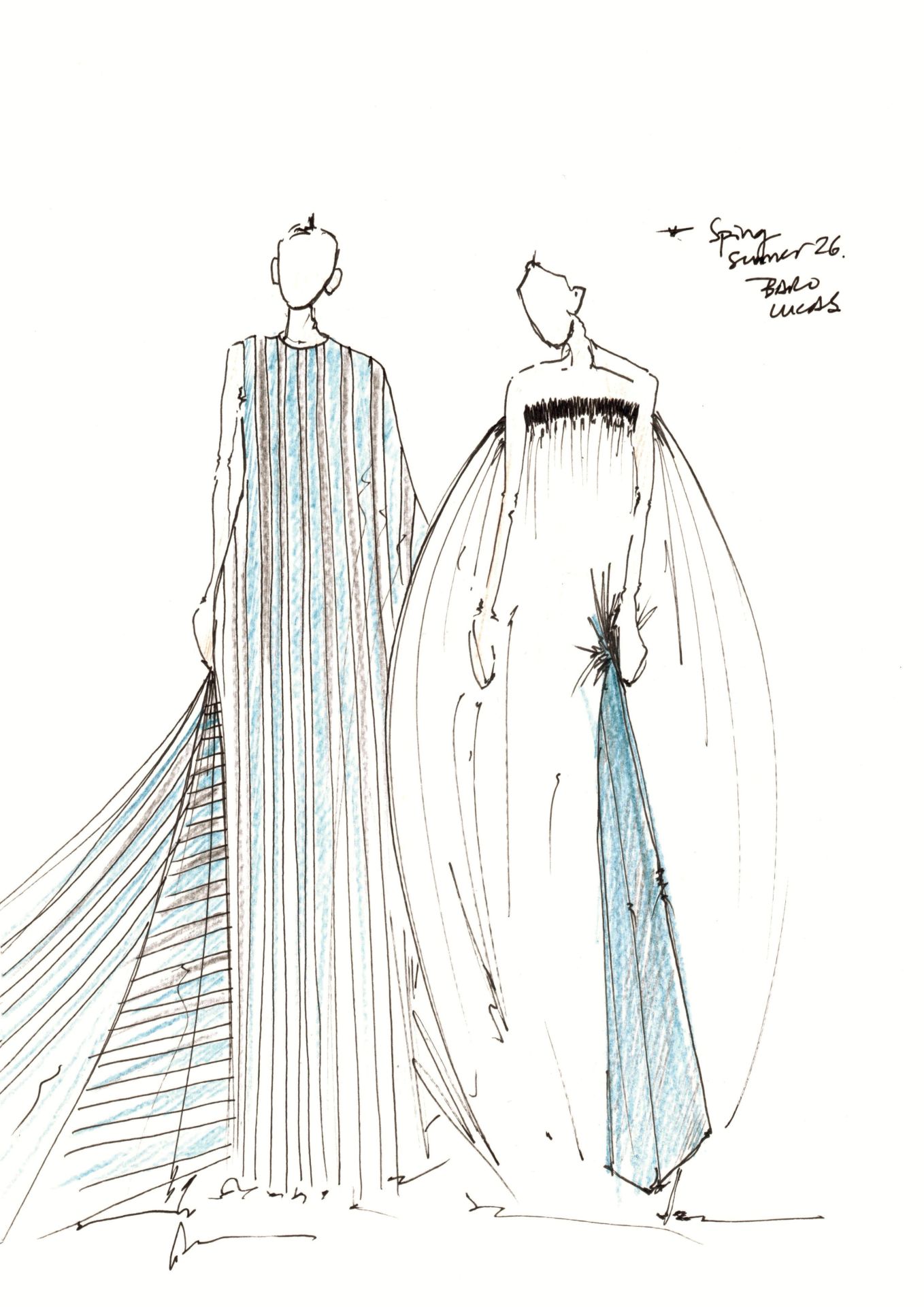 Boceto de la colección 'Tempus fugit' de Baro Lucas.