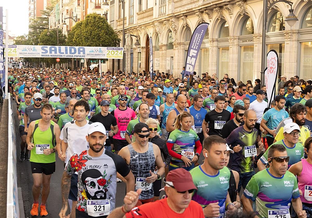 Salida de la Media Maratón, en su edición de 2024.