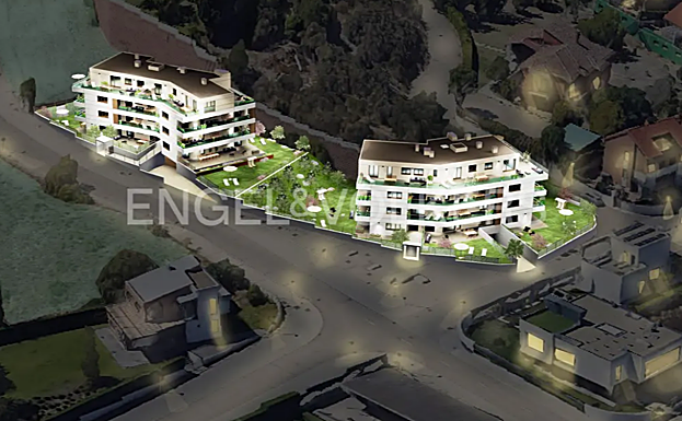 Infografía de cómo quedarán los dos bloques en Las Cumbres.