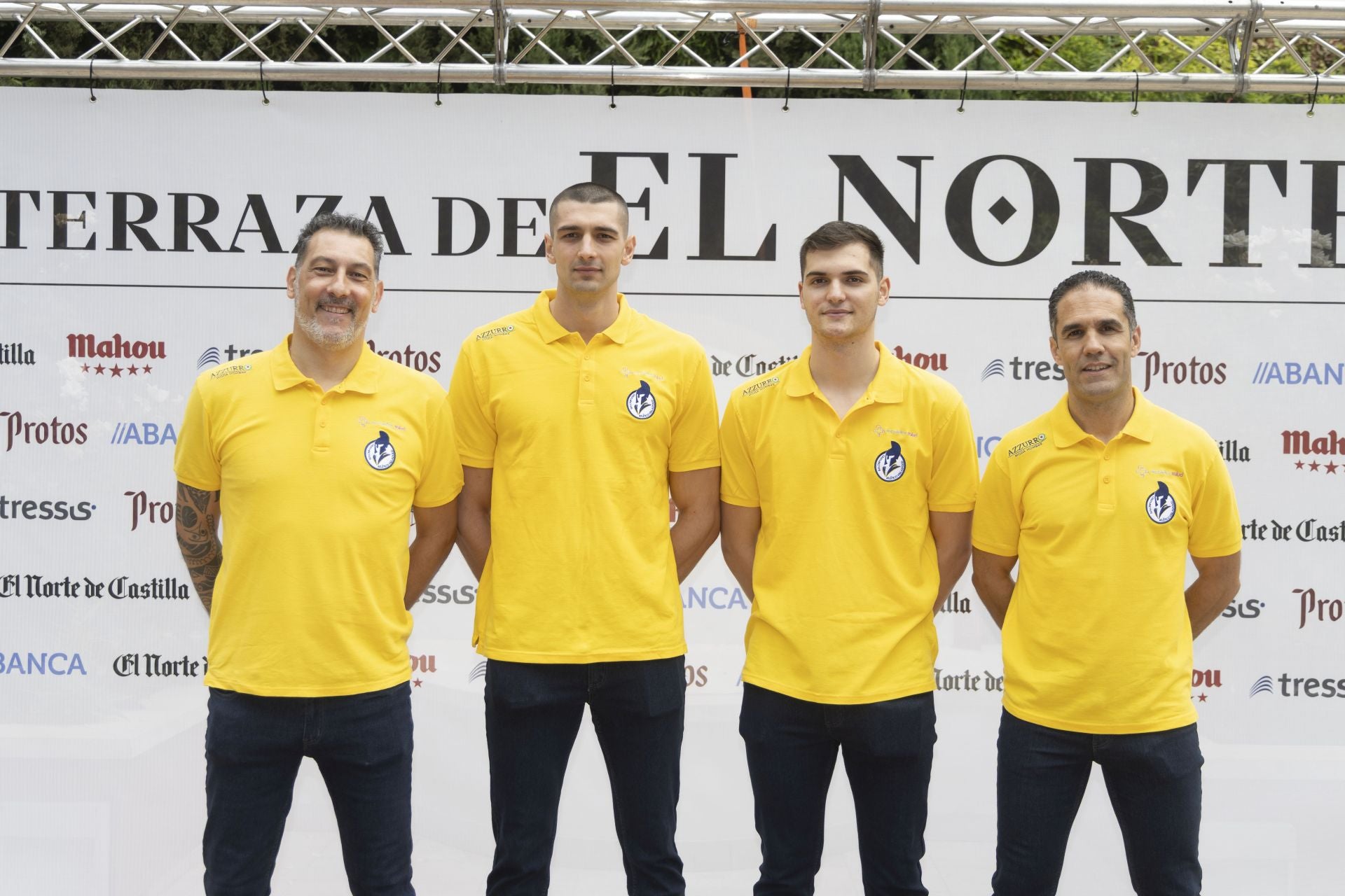 Óscar Ollero, Rares Fodorean, Pablo Herrero y Mario Arranz, de Recoletas Atlético Valladolid.