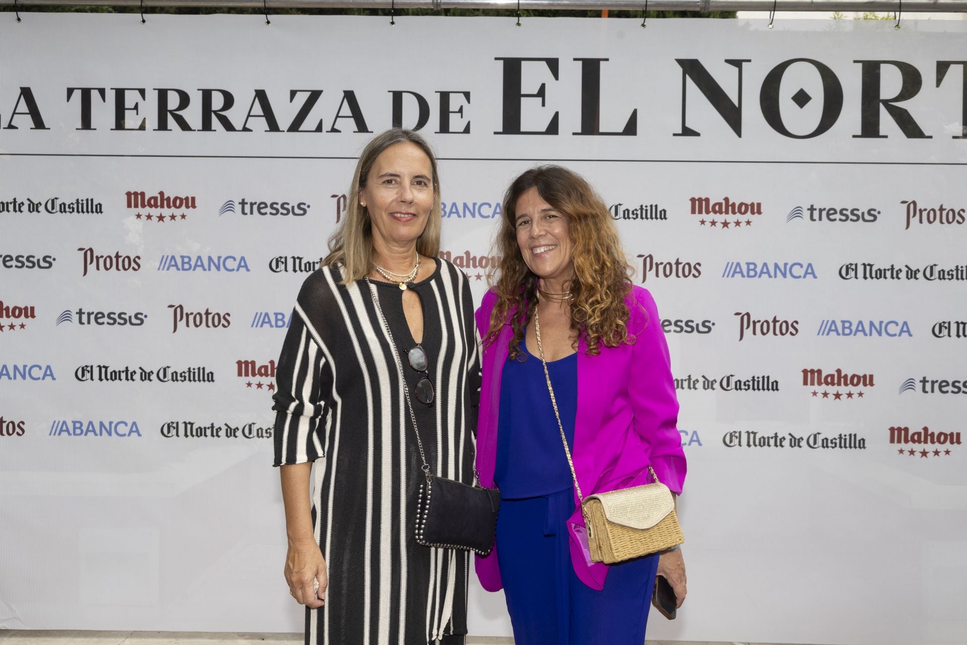 Mónica Pino, de El Norte, y María José Gutiérrez, de Telefónica.