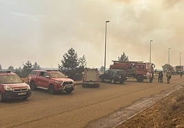 La Diputación movilizó a 70 bomberos en los cuatro incendios