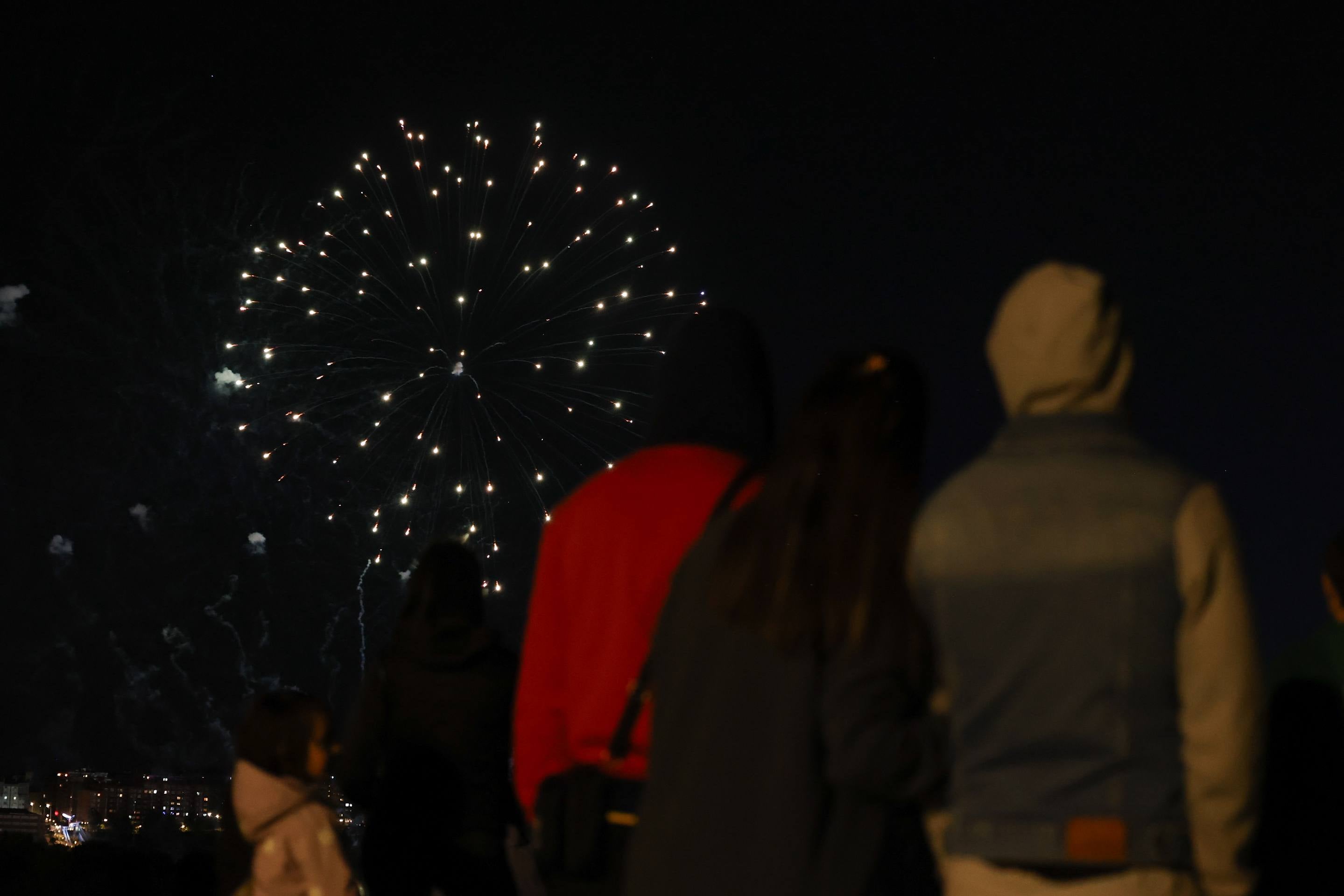Las imágenes de los fuegos artificiales de las fiestas de Valladolid