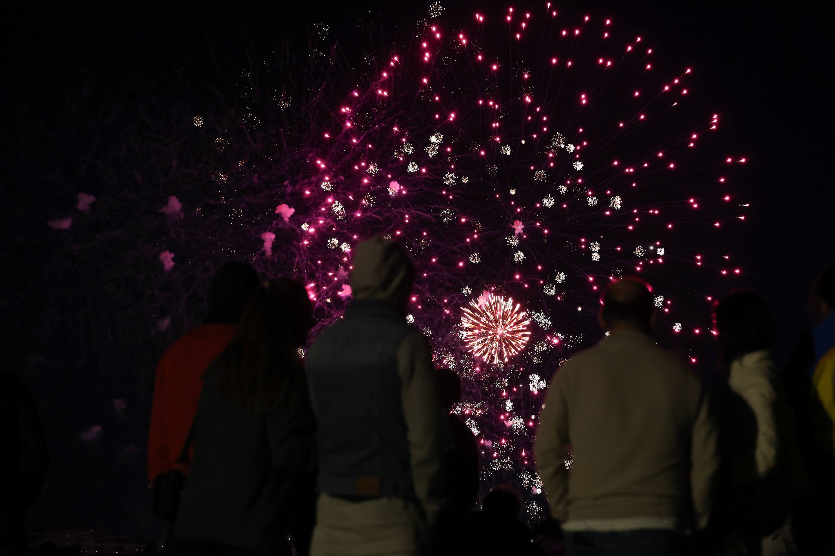 Las imágenes de los fuegos artificiales de las fiestas de Valladolid