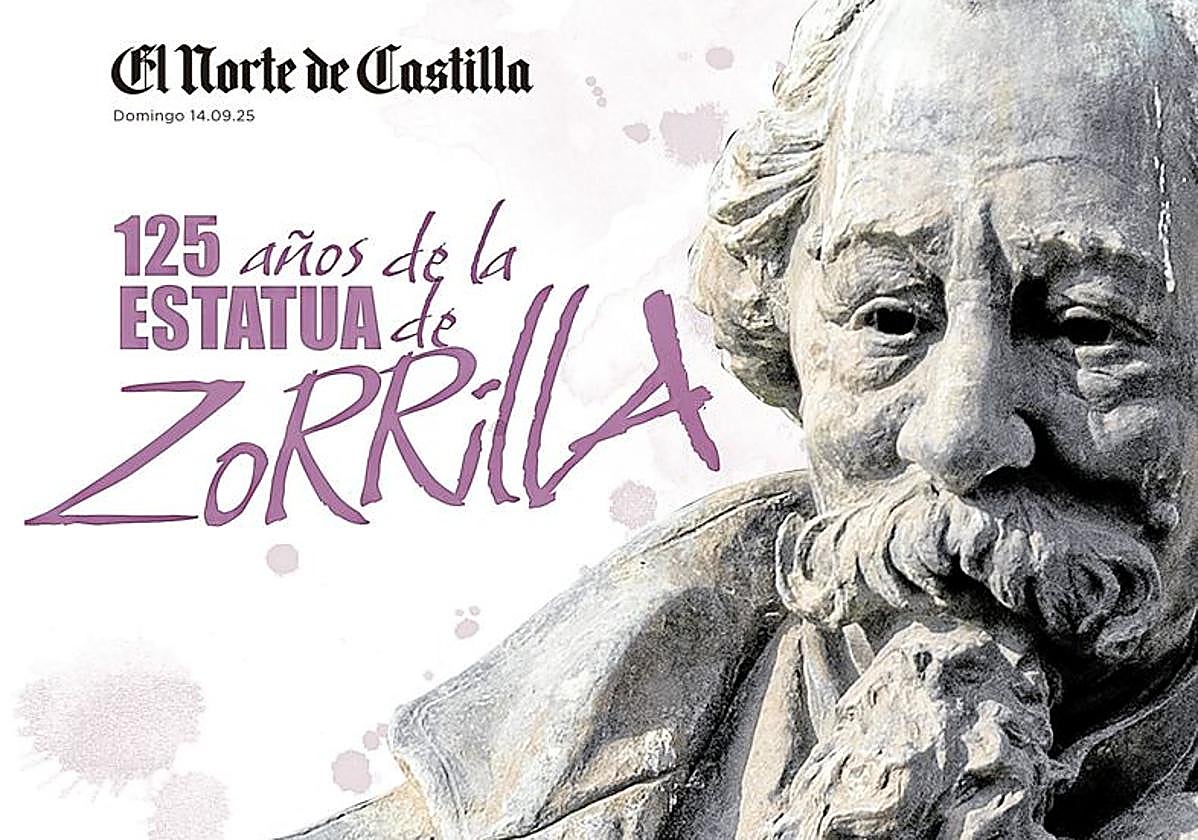Portada del suplemento '125 años de la estatua de Zorrilla'.