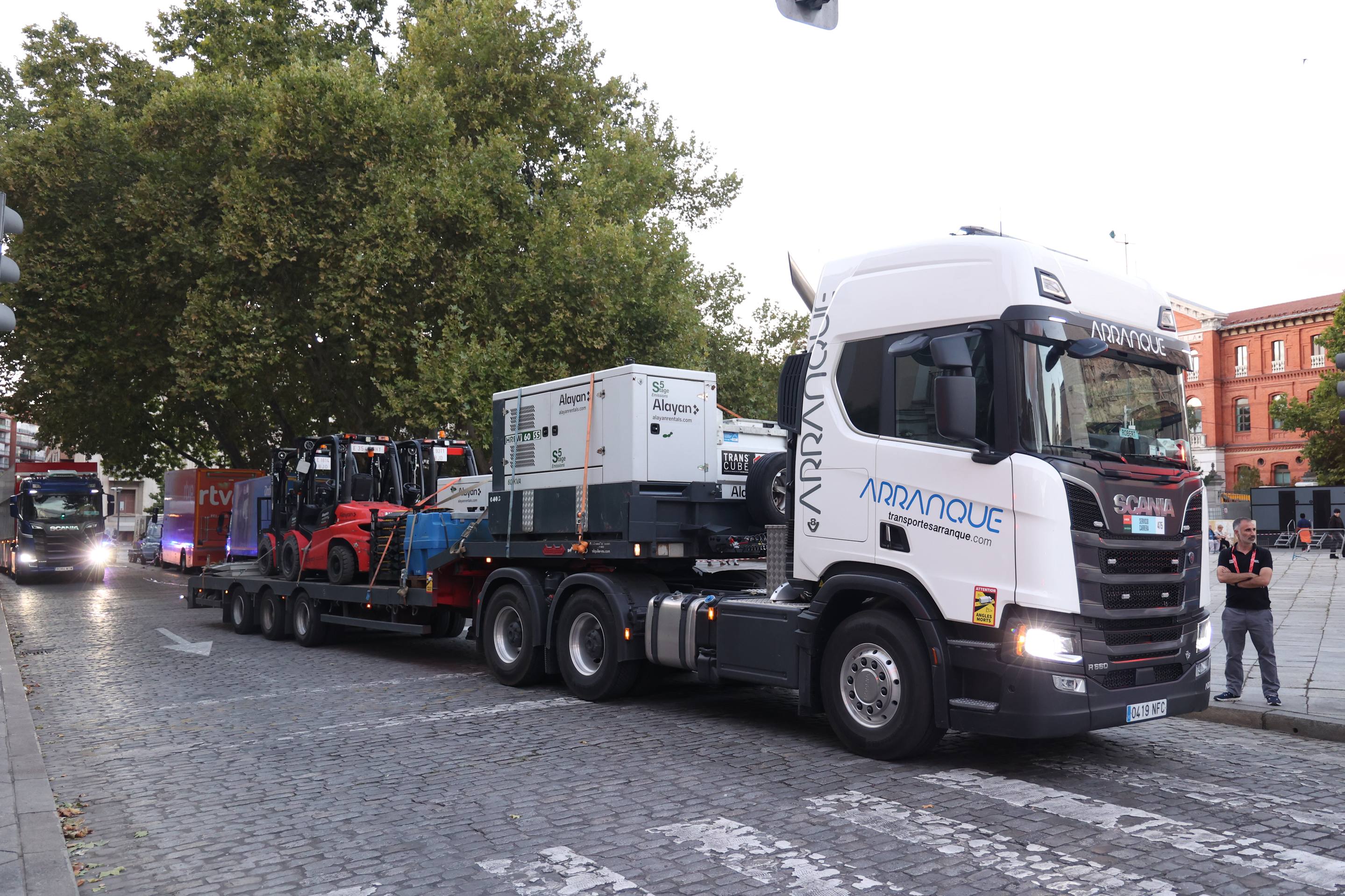 Los preparativos de La Vuelta en Valladolid, en imágenes