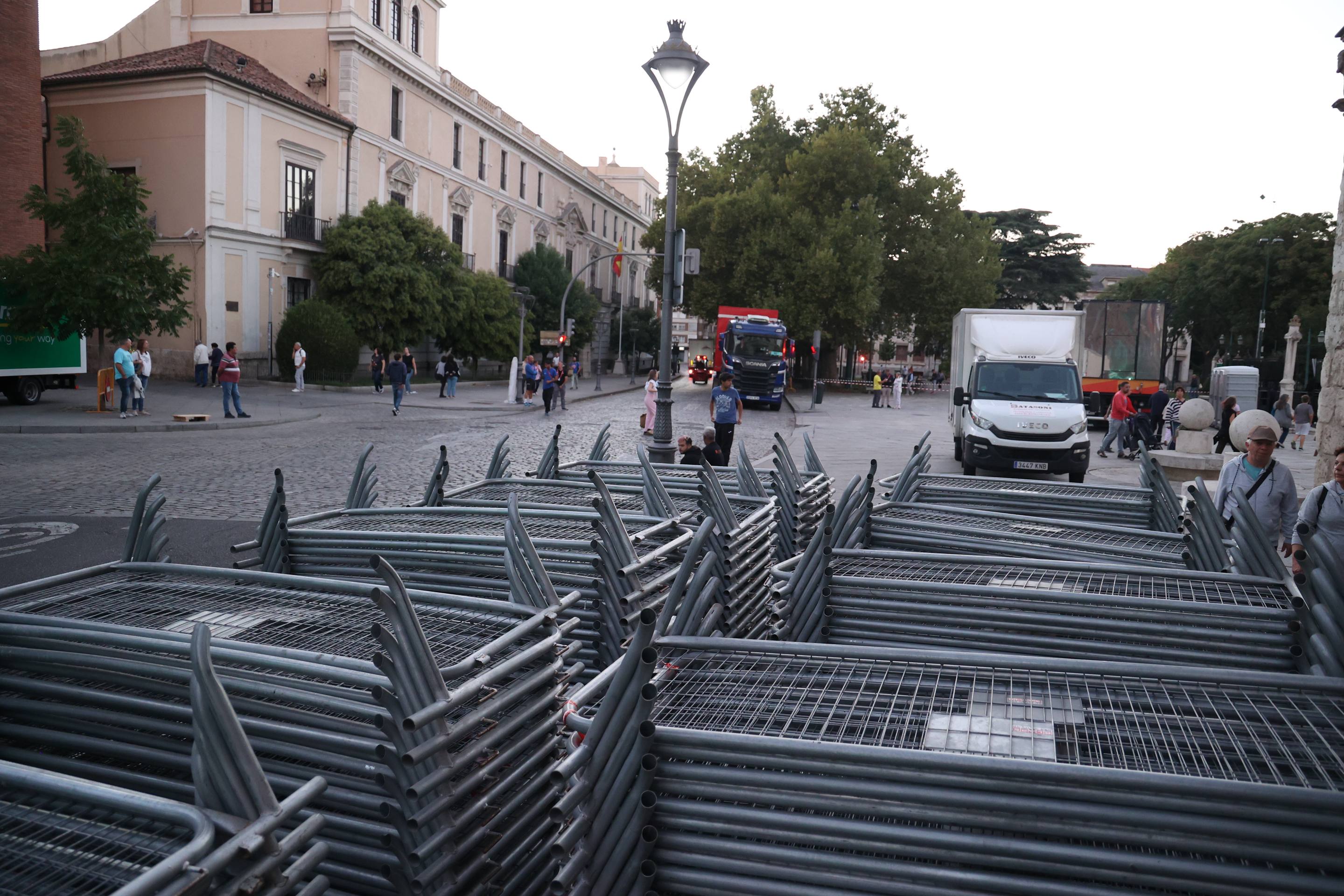 Los preparativos de La Vuelta en Valladolid, en imágenes