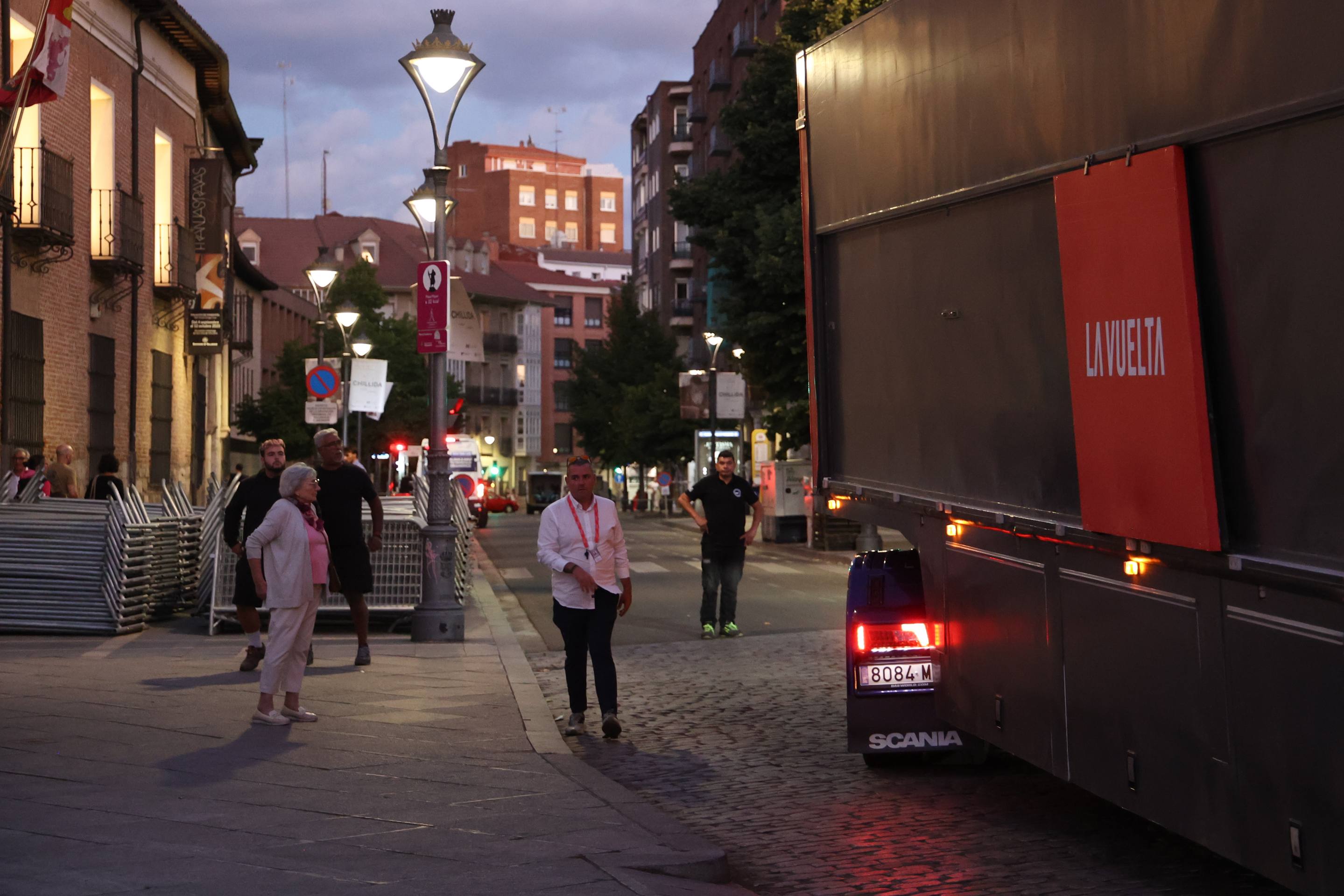Los preparativos de La Vuelta en Valladolid, en imágenes