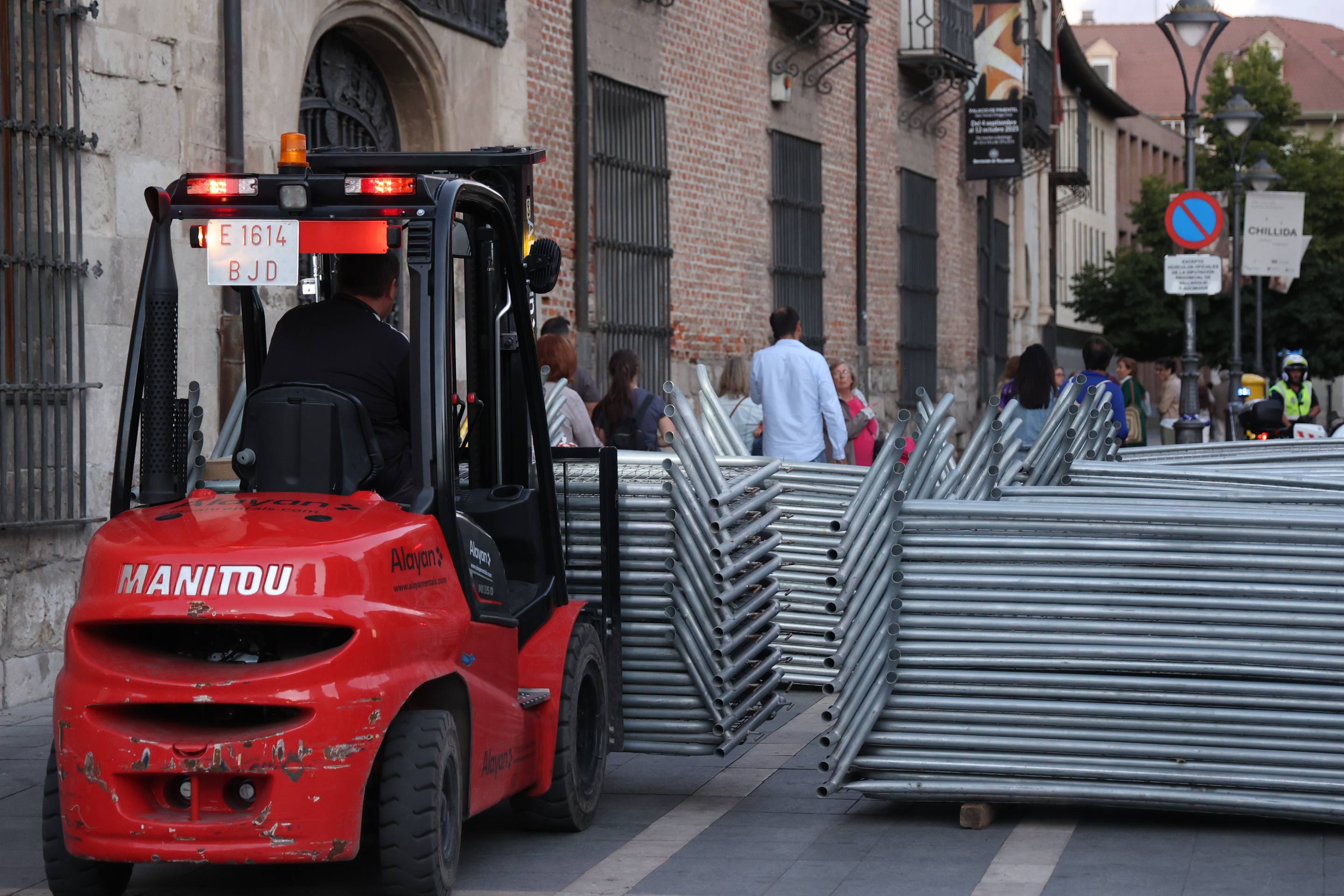 Los preparativos de La Vuelta en Valladolid, en imágenes