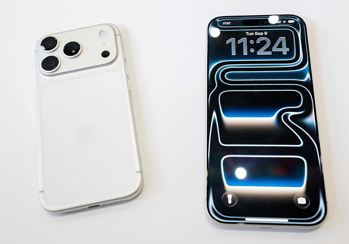 Nuevo iPhone 17 Pro, expuesto durante la presentación en Cupertino.