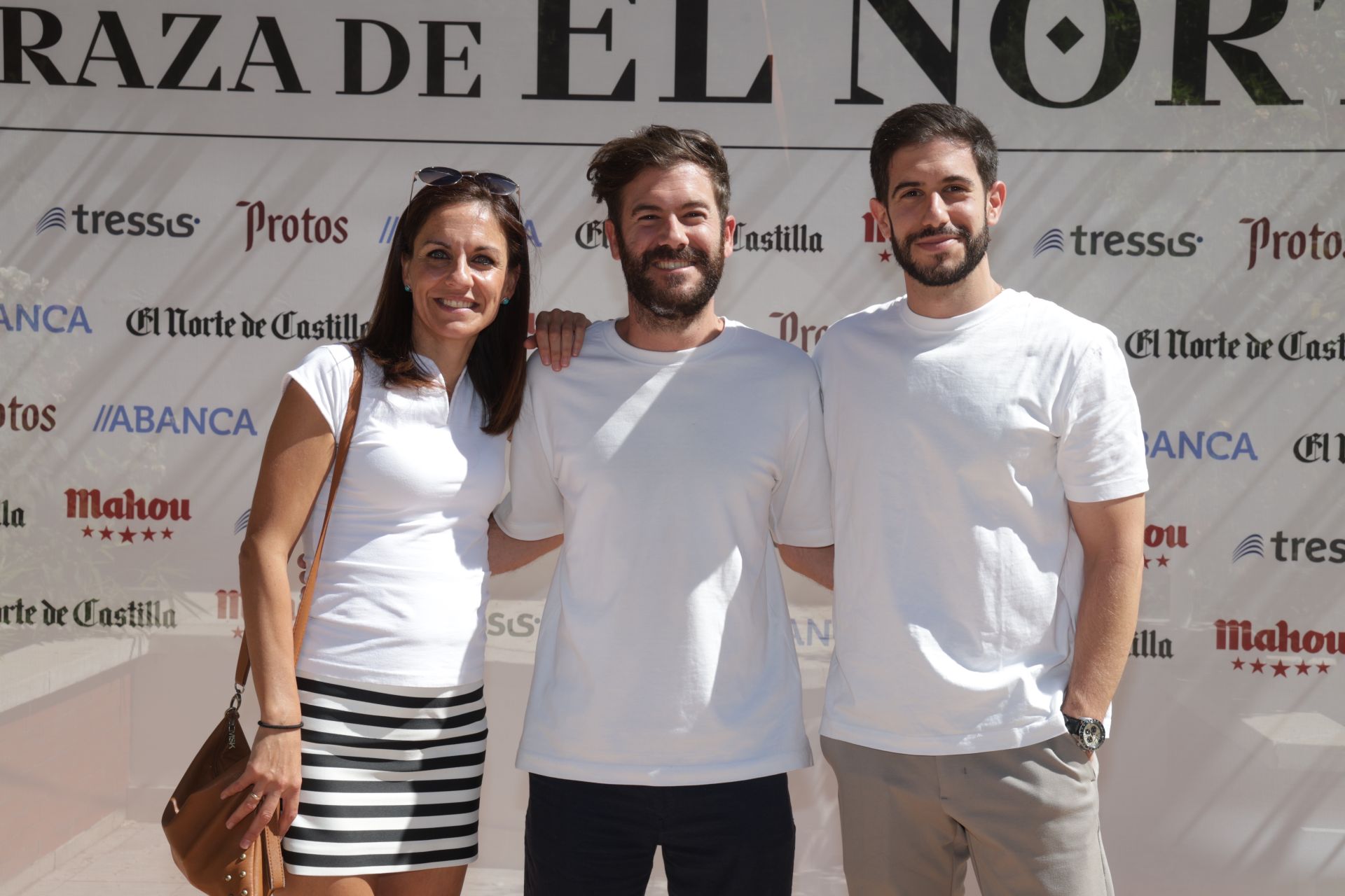 Sheila Martín, de El Norte, y Óscar y Raúl Esteban, de Podoactiva.