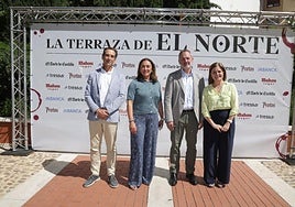 Ángel Gómez, director de la PAC, María González Corral, consejera de Agricultura de Castilla y León, Ángel Ortiz, director de El Norte y Cristina Frías, directora general de la Industria y la Cadena Agroalimentaria de la Consejería de Agricultura