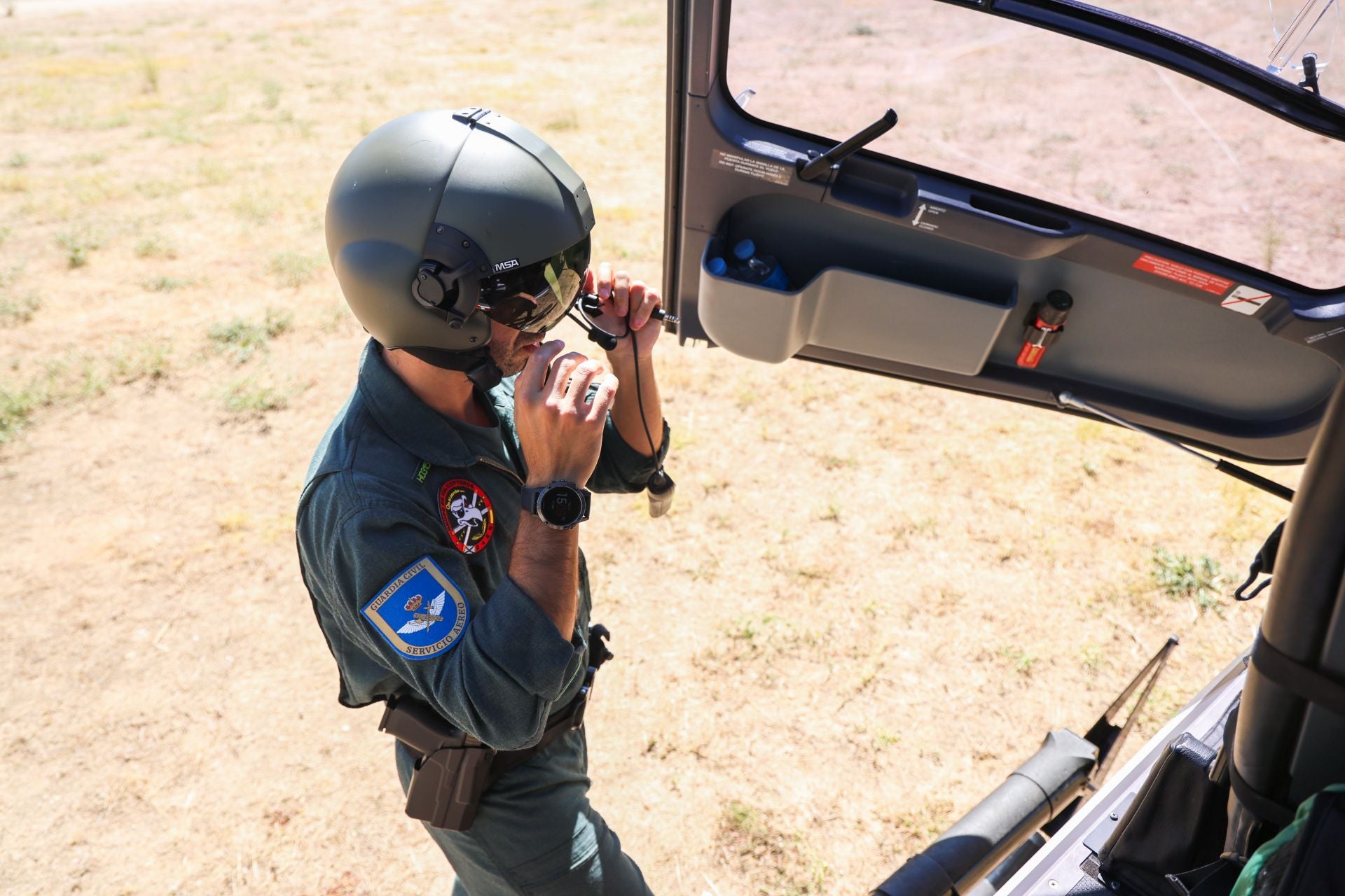 Las imágenes de La Vuelta a través del helicoptero de la Guardia Civil