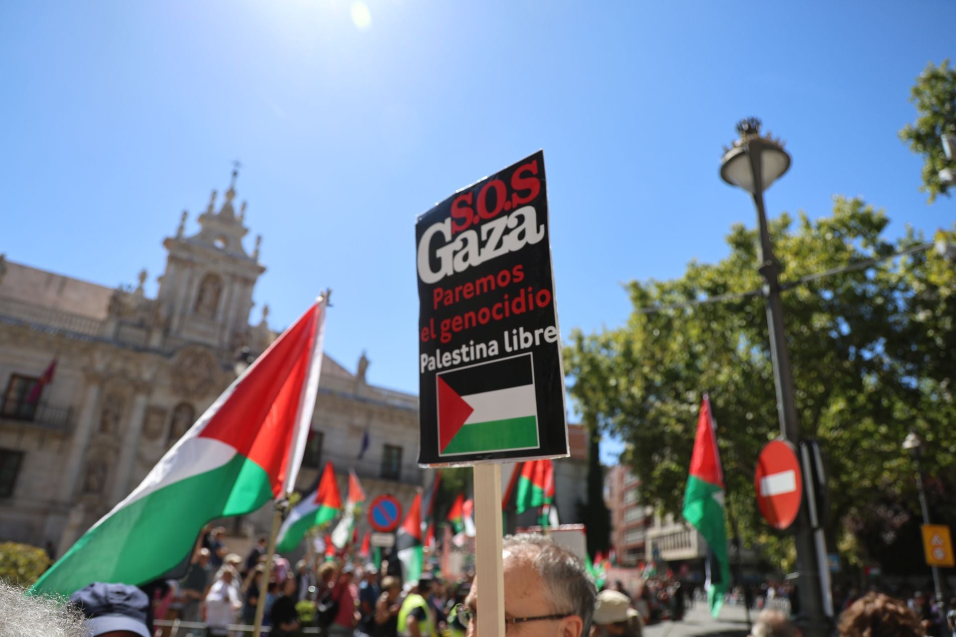 Imágenes de las protestas propalestinas en La Vuelta