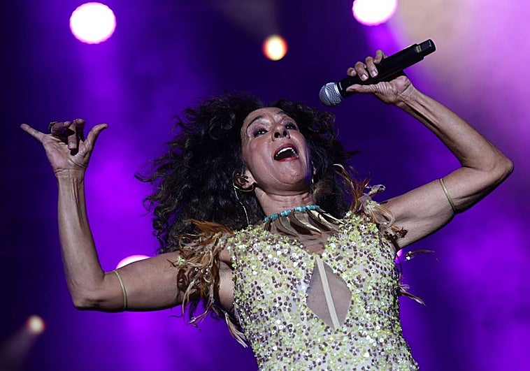 Rosario, durante un momento del concierto.