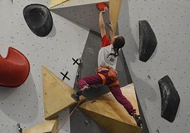 La vallisoletana Iziar, en pleno esfuerzo.