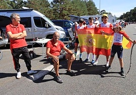 Ambiente a la llegada de la Vuelta en Navacerrada