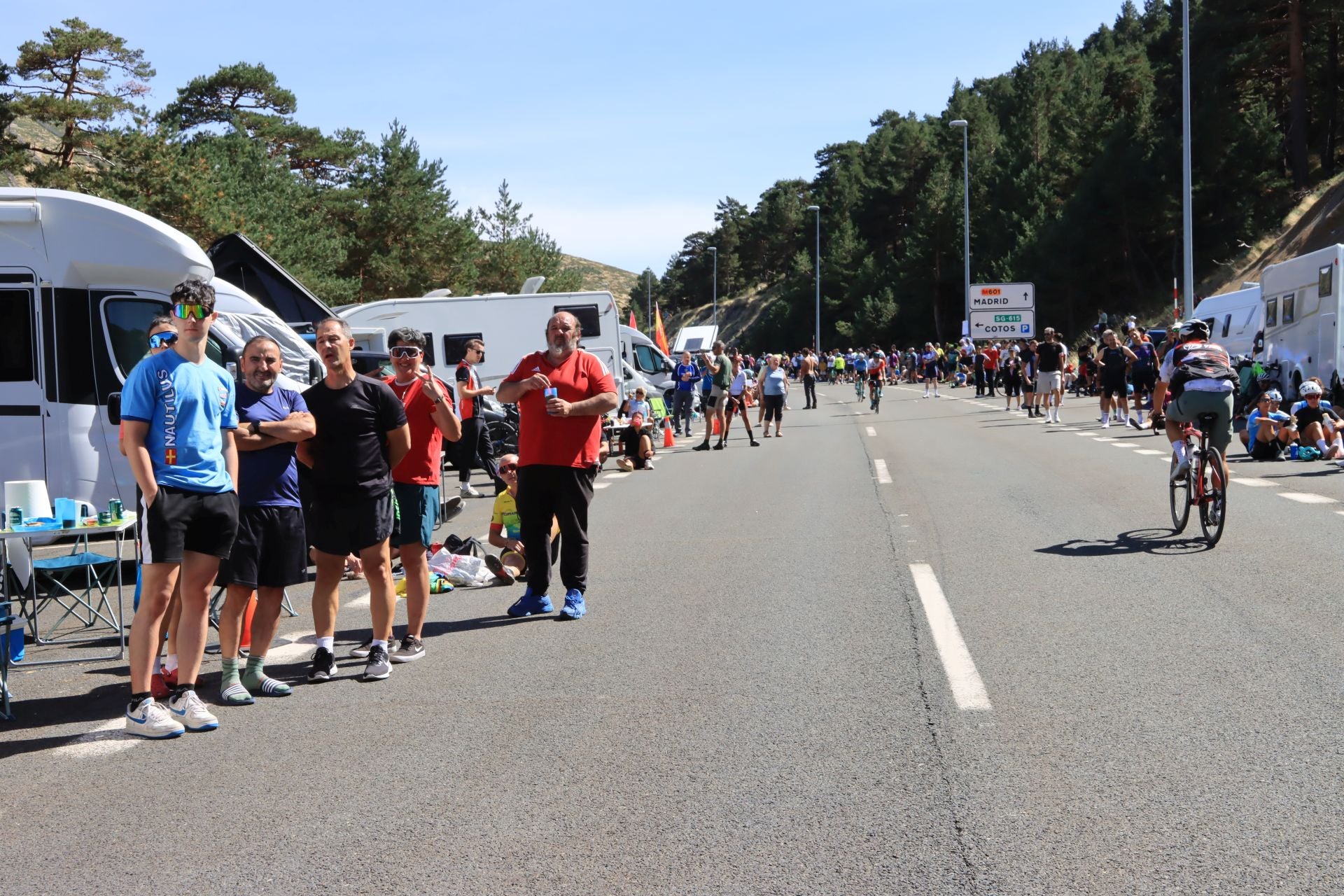 Fotos de la Vuelta en el Puerto de Navacerrada