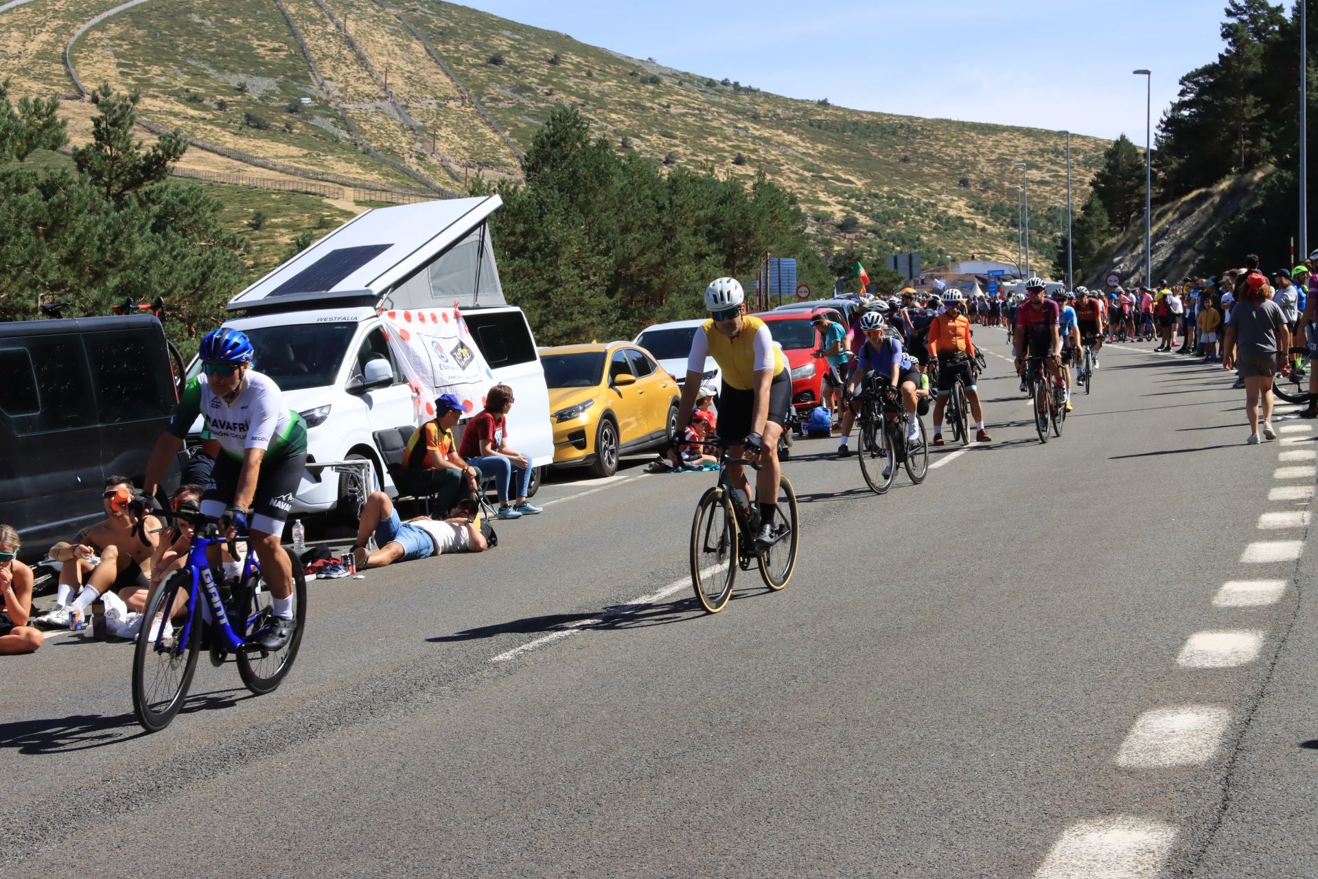 Fotos de la Vuelta en el Puerto de Navacerrada