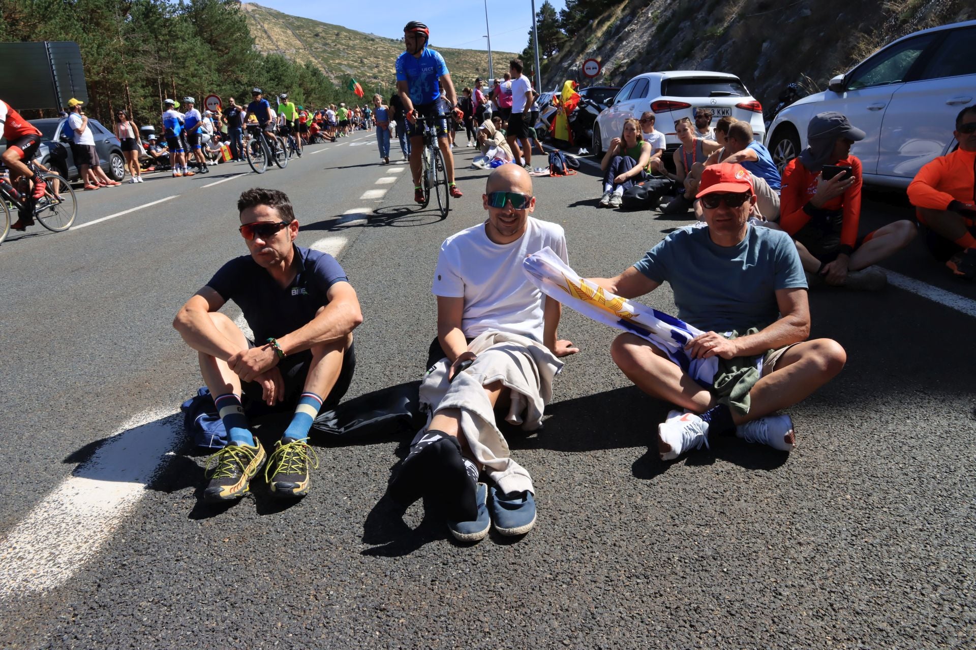 Fotos de la Vuelta en el Puerto de Navacerrada