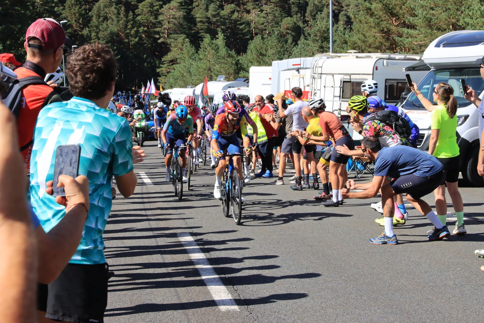 Fotos de la Vuelta en el Puerto de Navacerrada