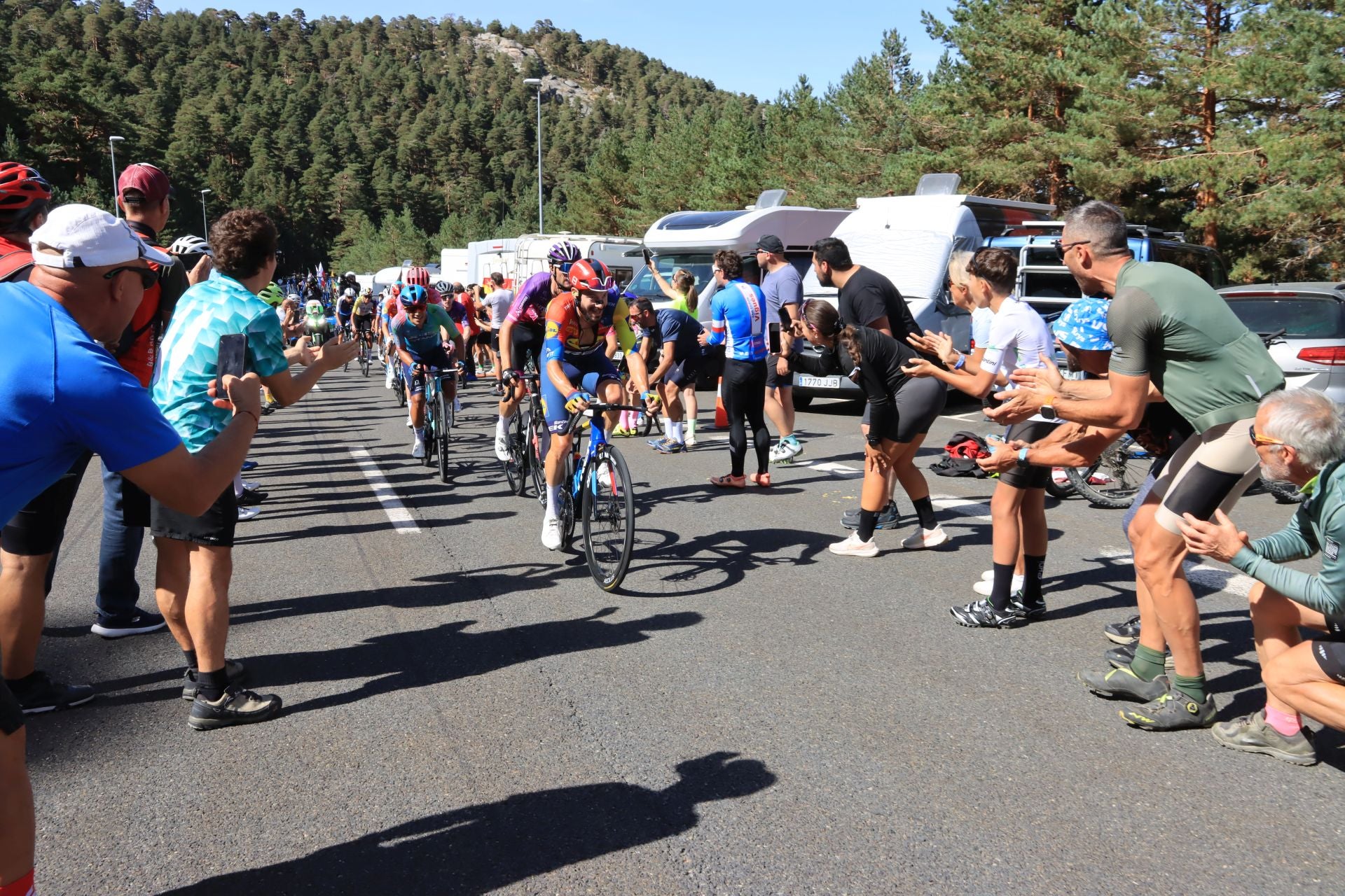 Fotos de la Vuelta en el Puerto de Navacerrada