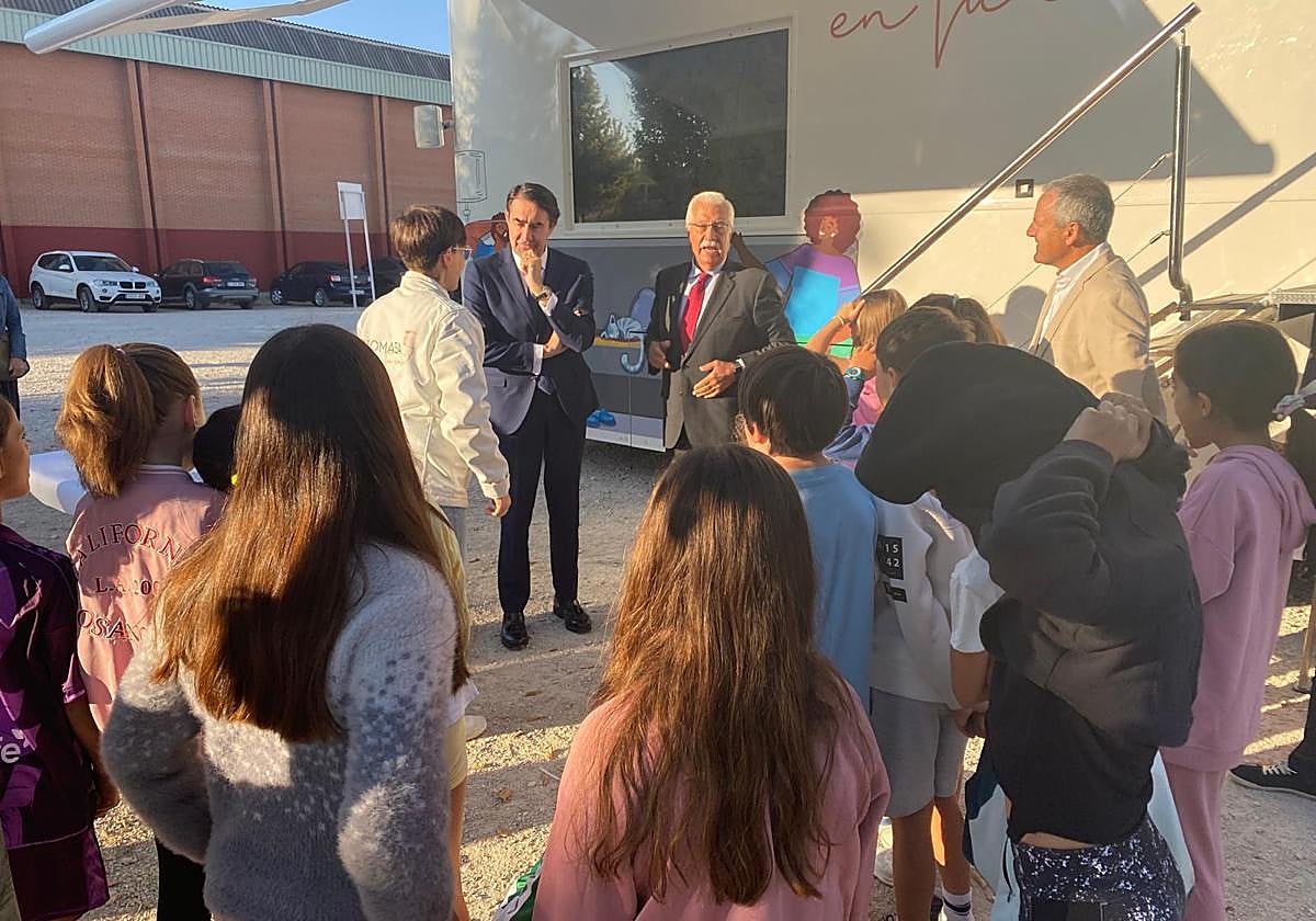 Suárez-Quiñones y Javier Díaz, en la inauguración.