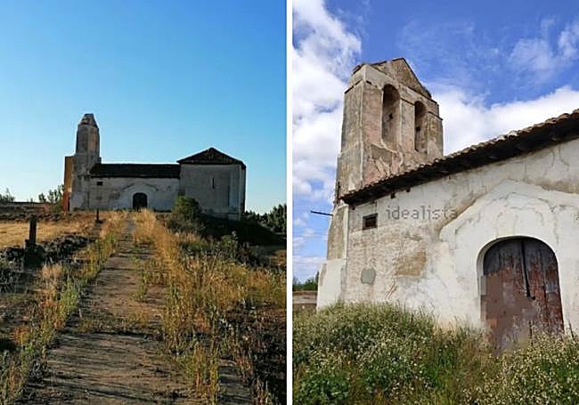 Ermita en el despoblado de Hinojo, León.