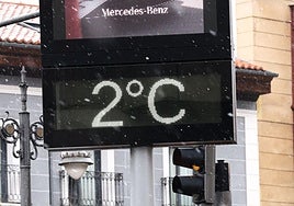 Imagen de archivo de un termómetro en Valladolid.