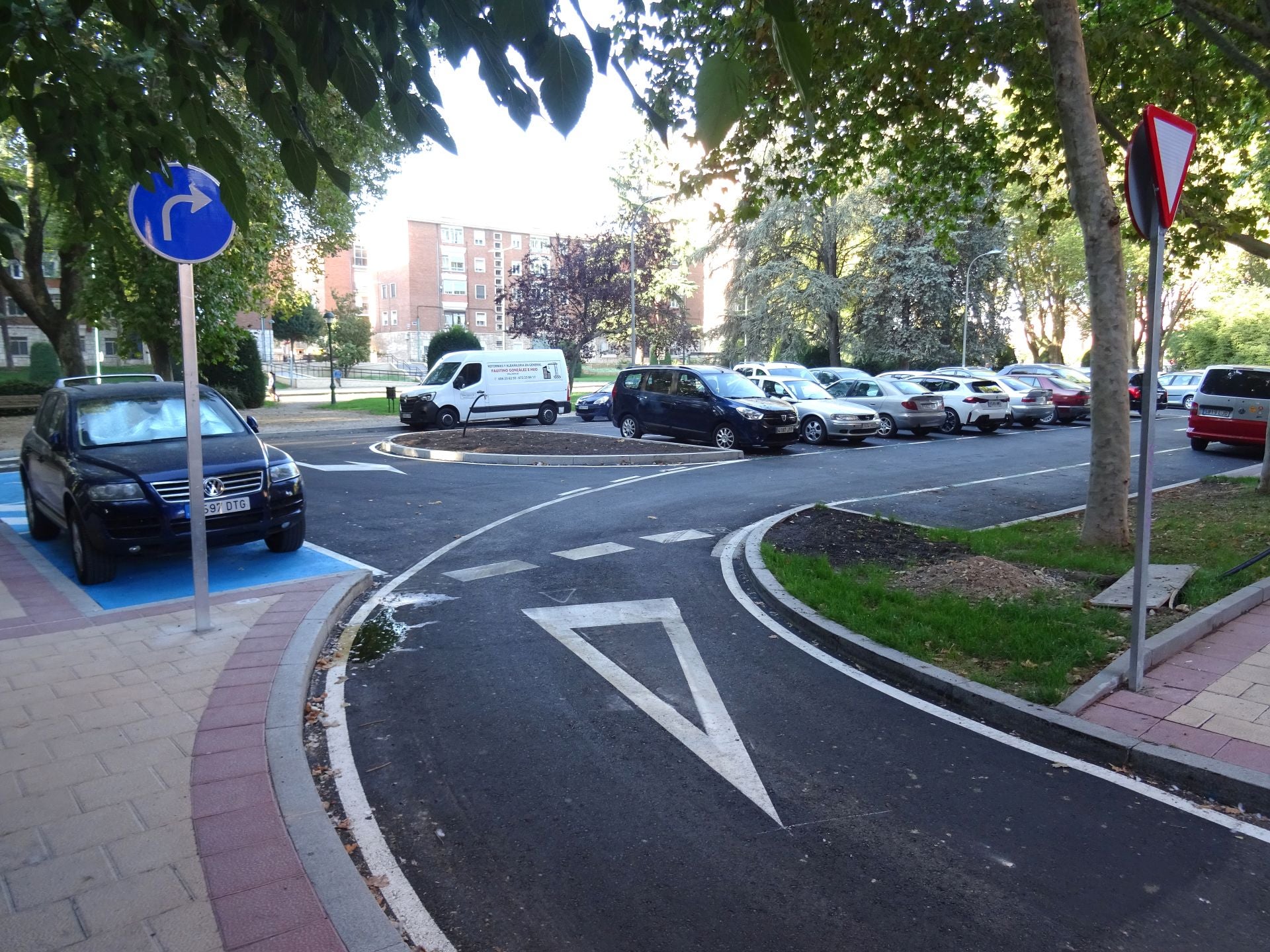 Las imágenes de las obras de reurbanización y reordenación del Cuatro de Marzo