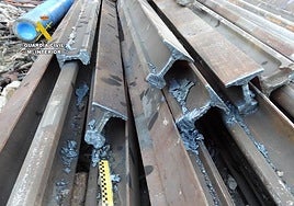 Detenidas once personas por sustracción de vías férreas y cableado en Palencia y Soria