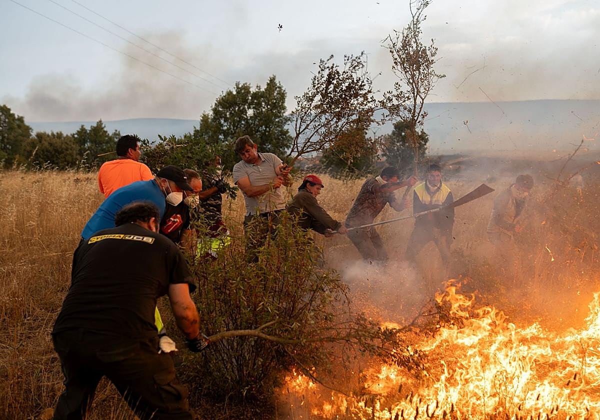 Uno de los incendios de este verano en Castilla y León.