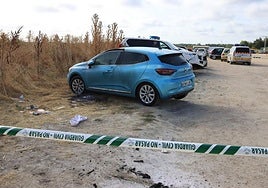 Coche donde tuvo lugar el intento de homicidio el pasado 4 de septiembre.