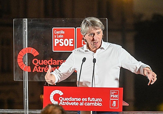 El secretario general del PSCyL, Carlos Martínez, en la Fiesta de la Rosa de Burgos.