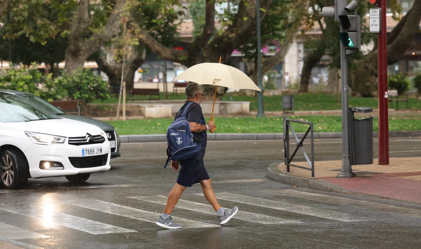 Las imágenes de la espectacular tromba de agua en Valladolid
