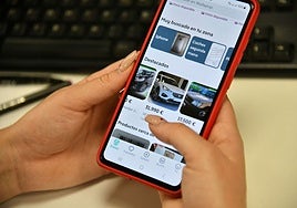 Imagen de archivo de la aplicación Wallapop.