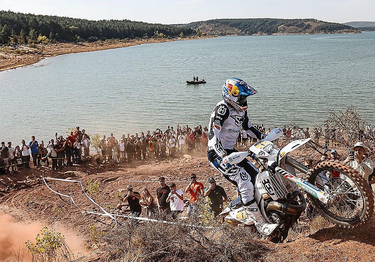 Imagen de la prueba, en los alrededores del pantano.