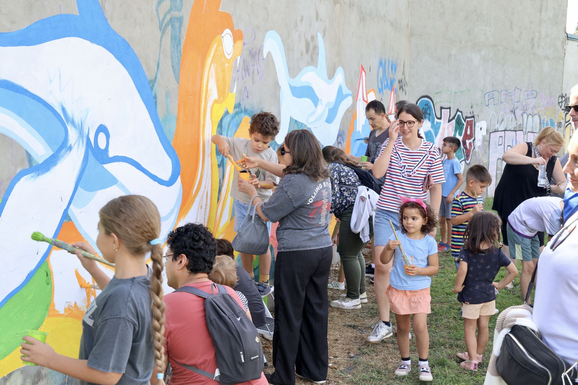 El nuevo mural de San Pedro Regalado-Viveros en imágenes
