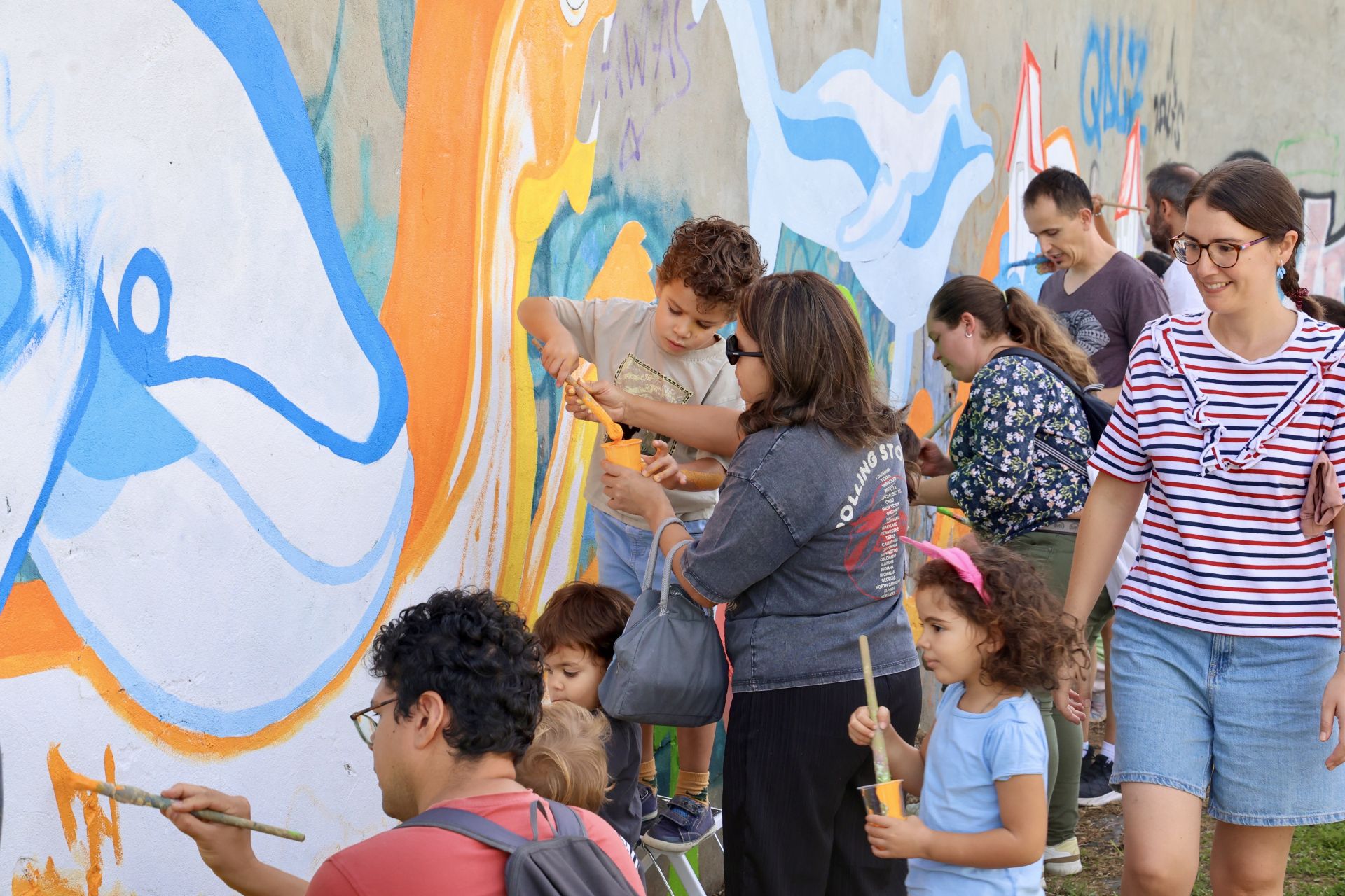 El nuevo mural de San Pedro Regalado-Viveros en imágenes