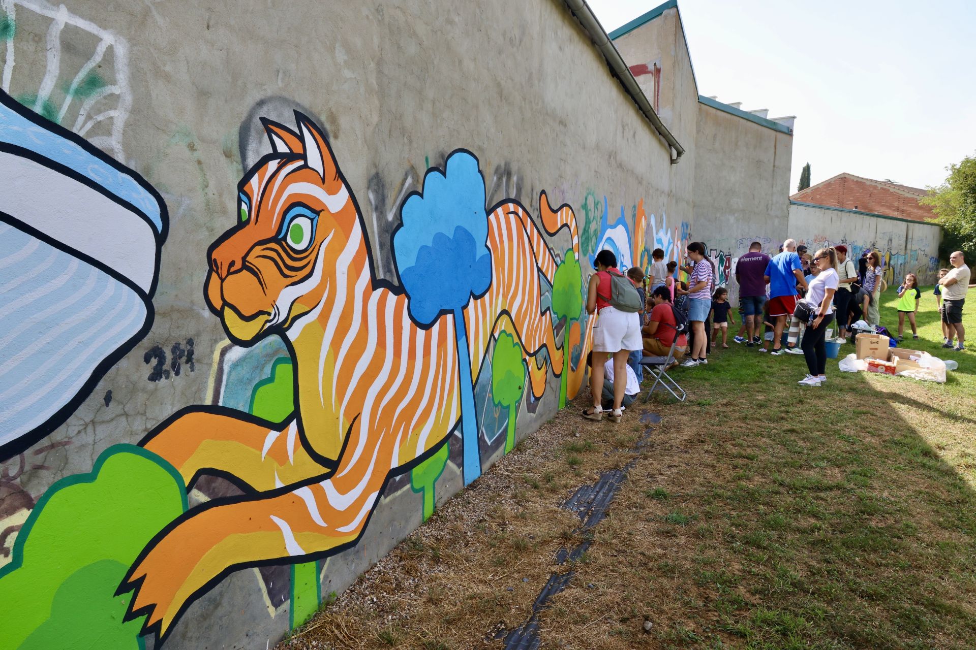 El nuevo mural de San Pedro Regalado-Viveros en imágenes