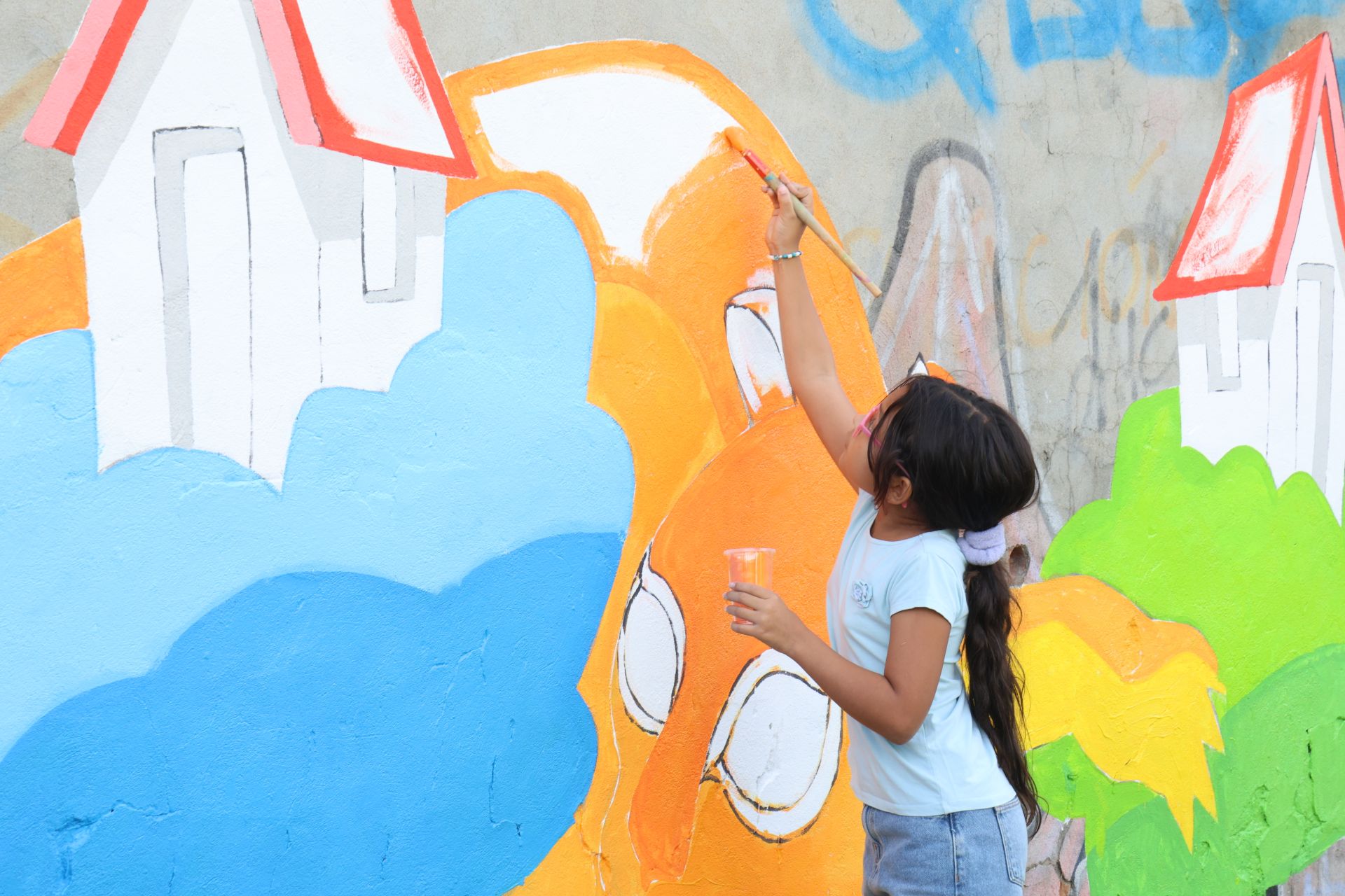 El nuevo mural de San Pedro Regalado-Viveros en imágenes