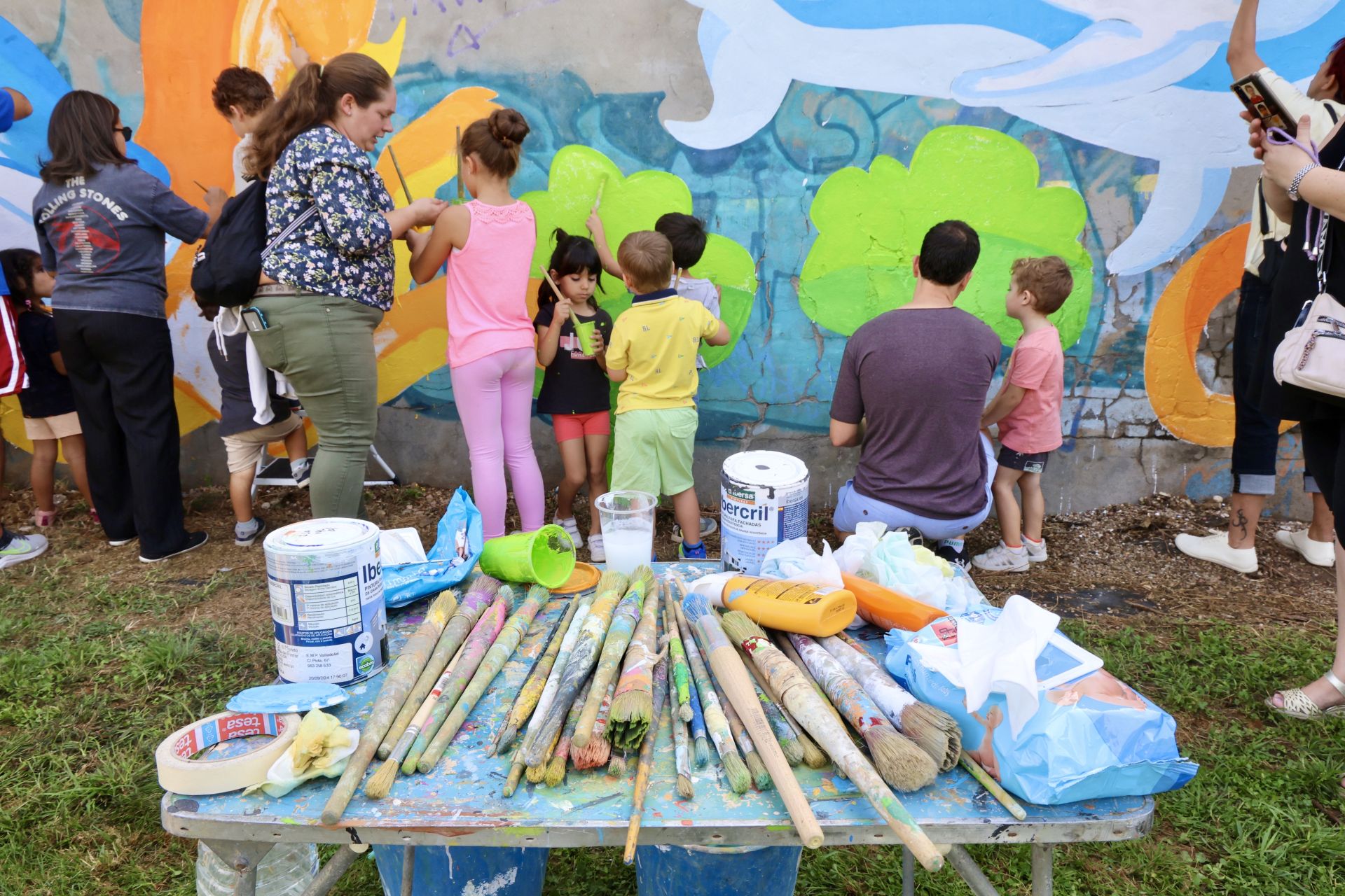 El nuevo mural de San Pedro Regalado-Viveros en imágenes