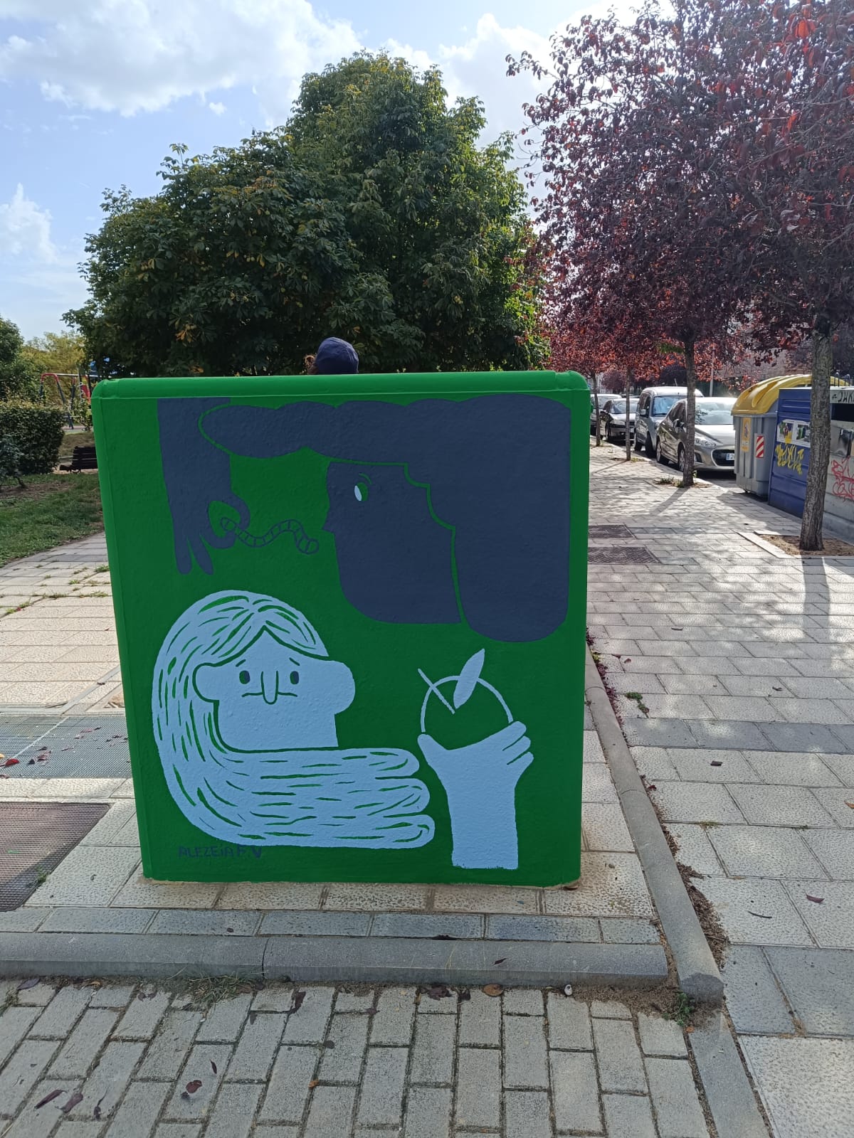 El nuevo mural de San Pedro Regalado-Viveros en imágenes